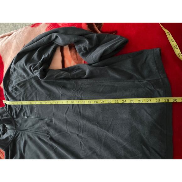 Vintage Eddie Bauer Mens 1/4 Zip dark gray Pullover Fleece Jacket XL - Picture 8 of 12